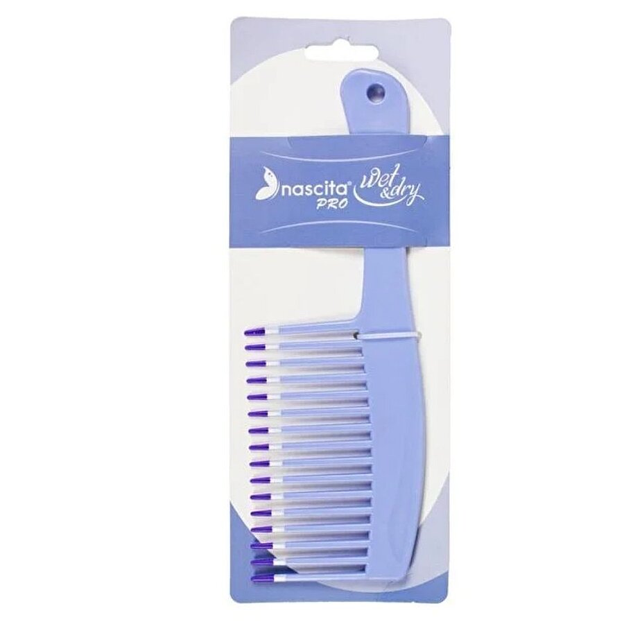 Nascita Colored Comb Purple - Detangling Hair Comb for Everyday Styling