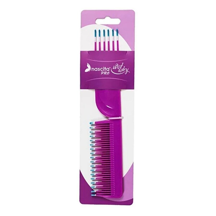 Nascita Colored Comb Pink - Detangling Hair Comb for Everyday Use