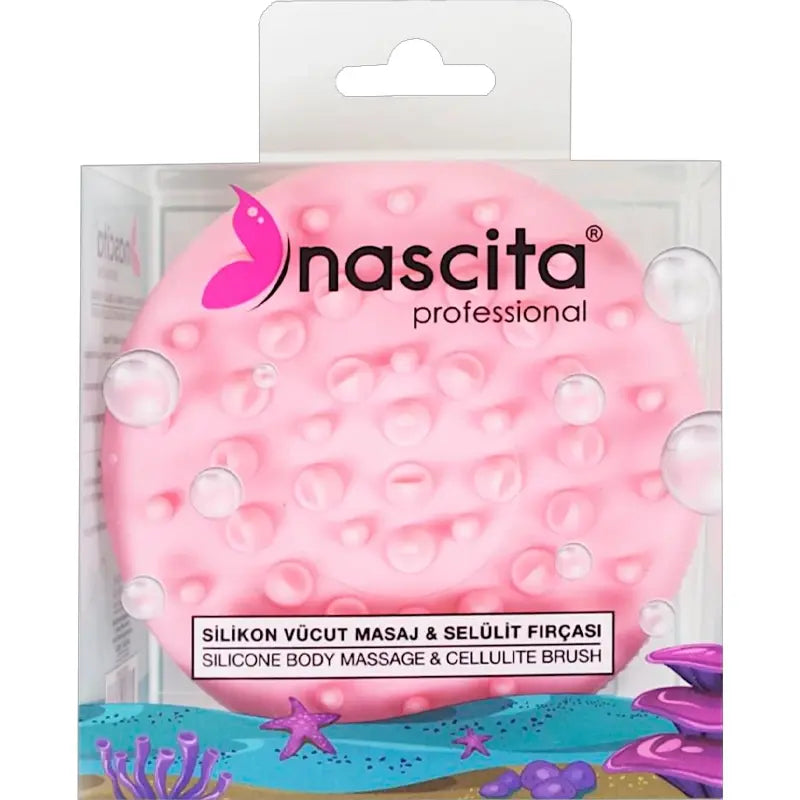 Nascita Pink Silicone Body Massage &amp; Cellulite Brush