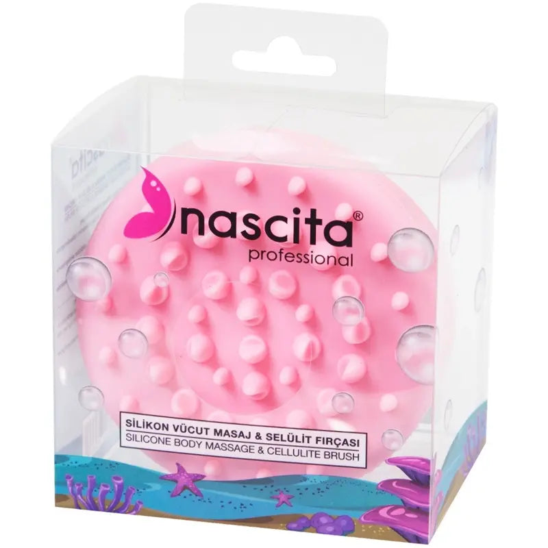 Nascita Pink Silicone Body Massage &amp; Cellulite Brush