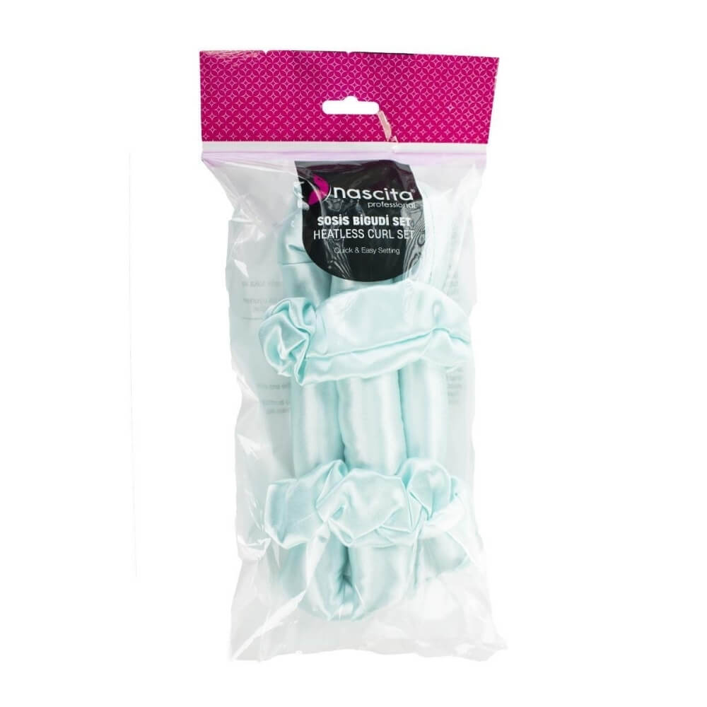 Nascita Heatless Hair Roller Set Green 3-Pack