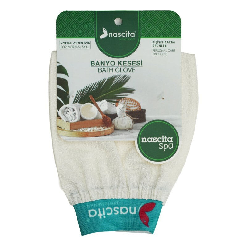 Nascita Spa Bath Mitt for Normal Skin White 1 Count