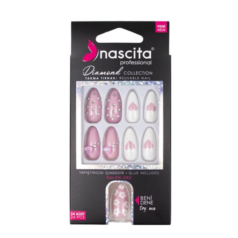 Nascita Gem-Embellished Press-On Nails 256