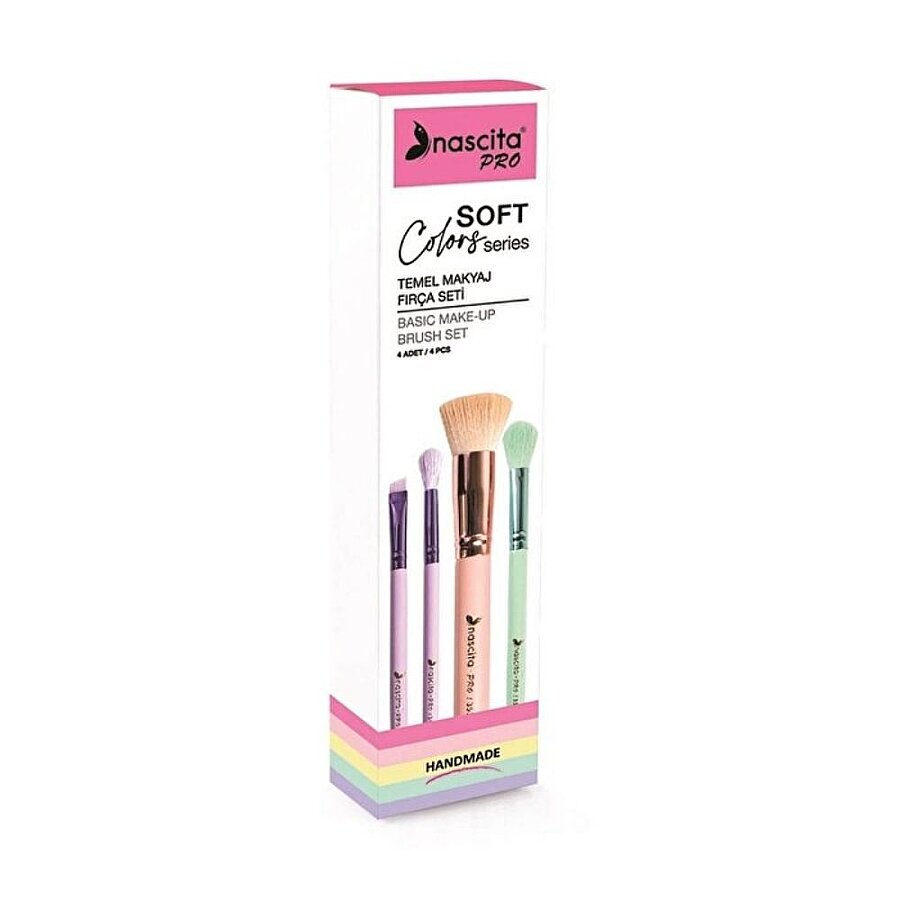Nascita Basic Makeup Brush Set for Flawless Application 4 Pieces