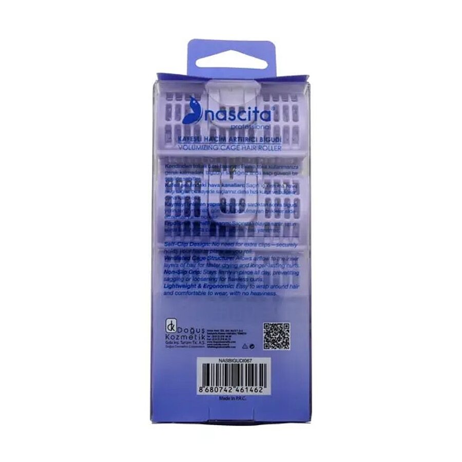 Nascita Hair Volumizing Curlers Set 4 Pack Hair Styling Rollers with Clips