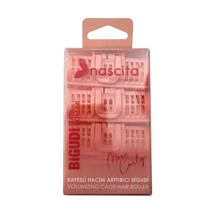 Nascita Hair Roller Set with Clips for Added Volume 4 Pieces