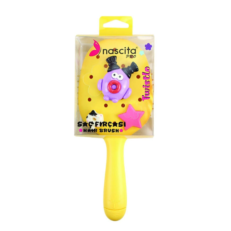 Nascita Twistlo Hair Brush Yellow - 59 Flexible Detangling Brush