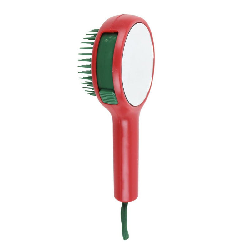 Nascita New Year Retractable Hair Brush with Mirror Red 77