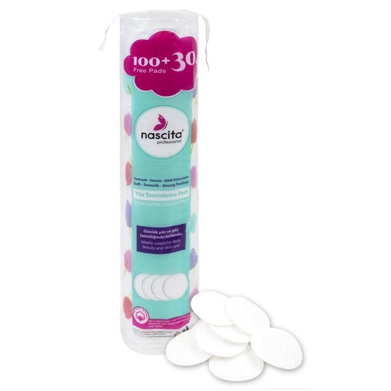 Nascita Facial Cotton Cleansing Pads Soft Texture 130 Count