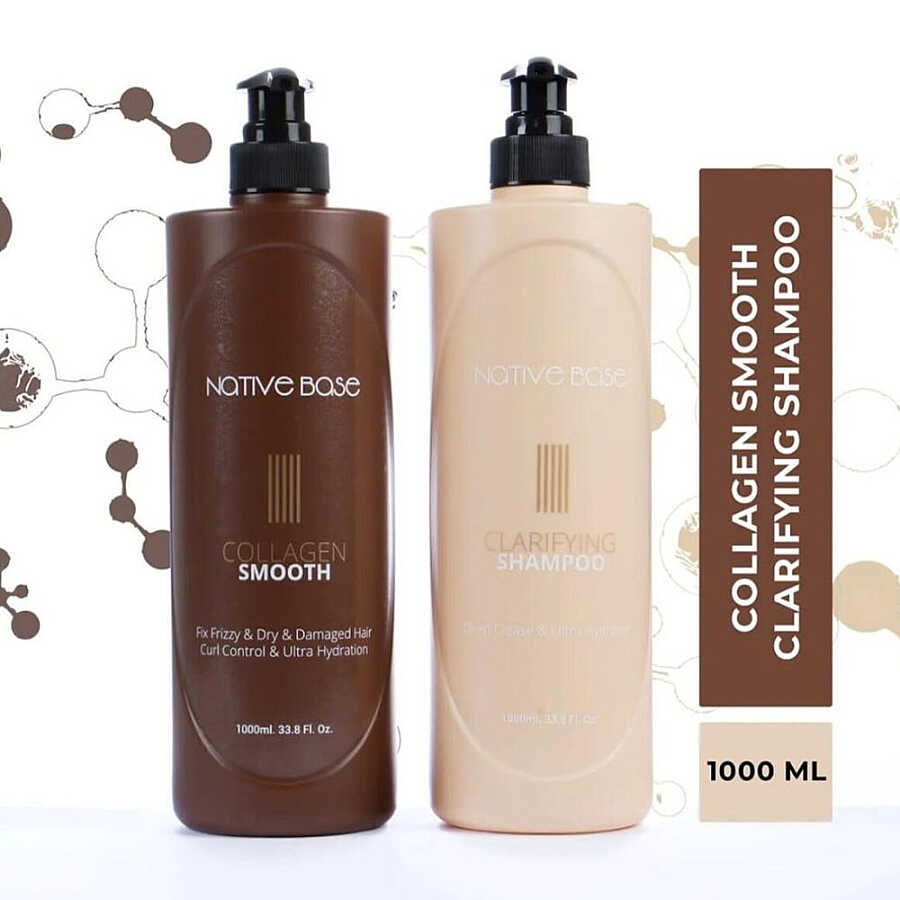 Native Base Smooth Collagen Hair Straightening Set 25ml