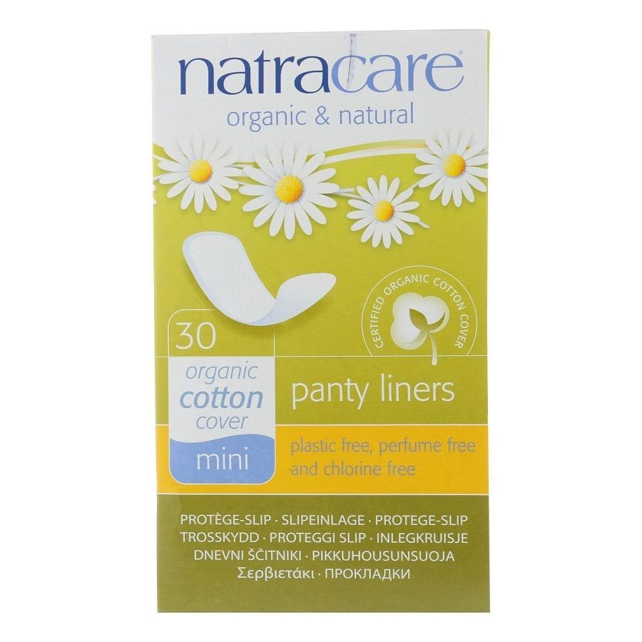 Natracare Organic Cotton Natural Mini Panty Liners 30 Count