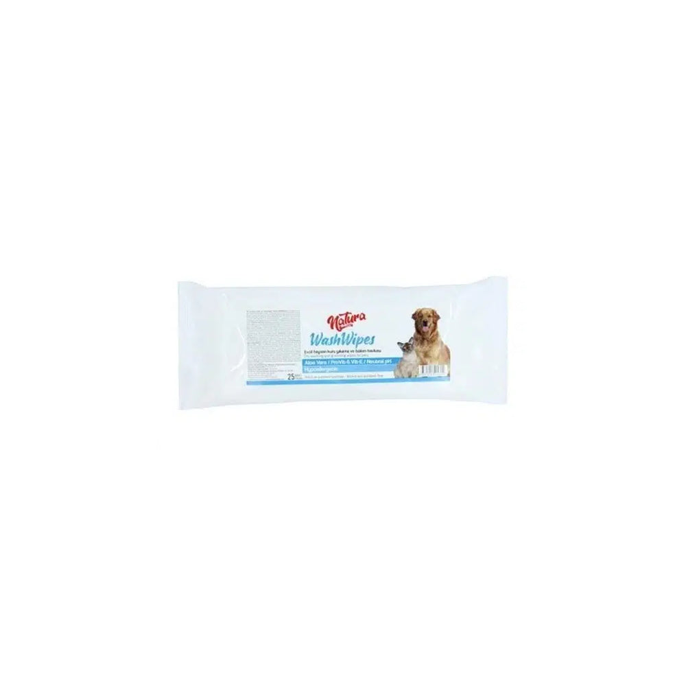 Pawise Natura WashWipes Waterless Grooming Towels 25 Count