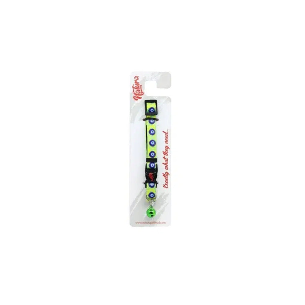 Nutri Canin Green Adult Cat Collar with Evil Eye Charm