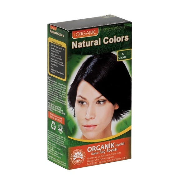 Natural Colors Organic Hair Dye 1N Black for Vibrant Color