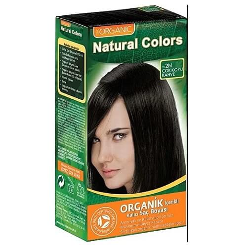 Natural Colors Hair Dye 2N Very Dark Brown for Natural Shine