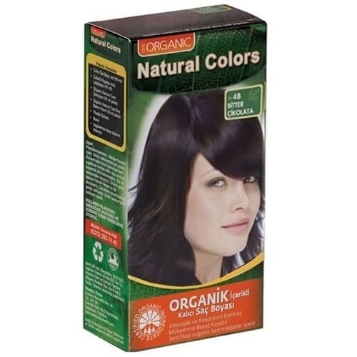 Natural Colors Organic Hair Dye 4B Bitter Chocolate 1 Kit