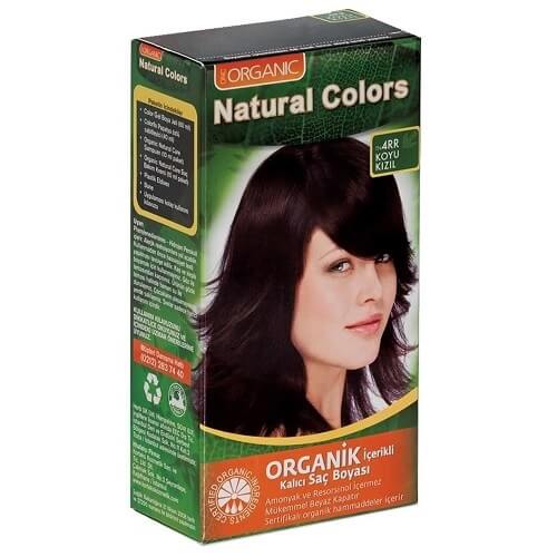 Natural Colors Organic Hair Dye 4RR Dark Red for Vibrant Shine
