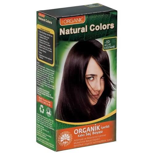 Natural Colors 5D Light Chestnut Organic Hair Dye
