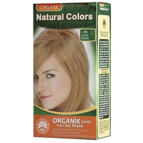 Natural Colors 9D Golden Blonde Hair Dye with Organic Ingredients