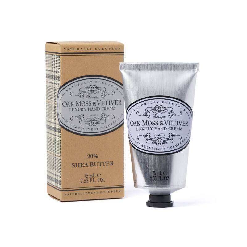 Naturally European Oak Moss &amp; Vetiver Hand Cream 75 ml
