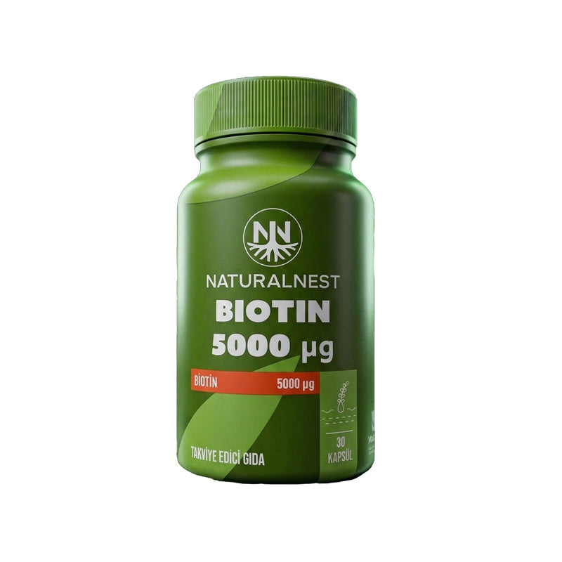 Naturalnest Biotin 5000 mcg Hair and Skin Support 30 Capsules