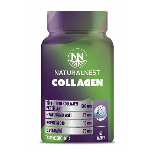 Naturalnest Collagen Dietary Supplement for Skin Support 60 Tablets