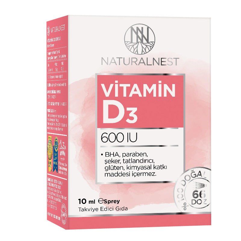 Naturalnest D3 600 IU Vitamin Supplement Spray 10ml
