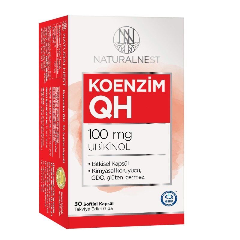 Naturalnest Coenzyme QH Active Ubiquinol Supplement 30 Capsules