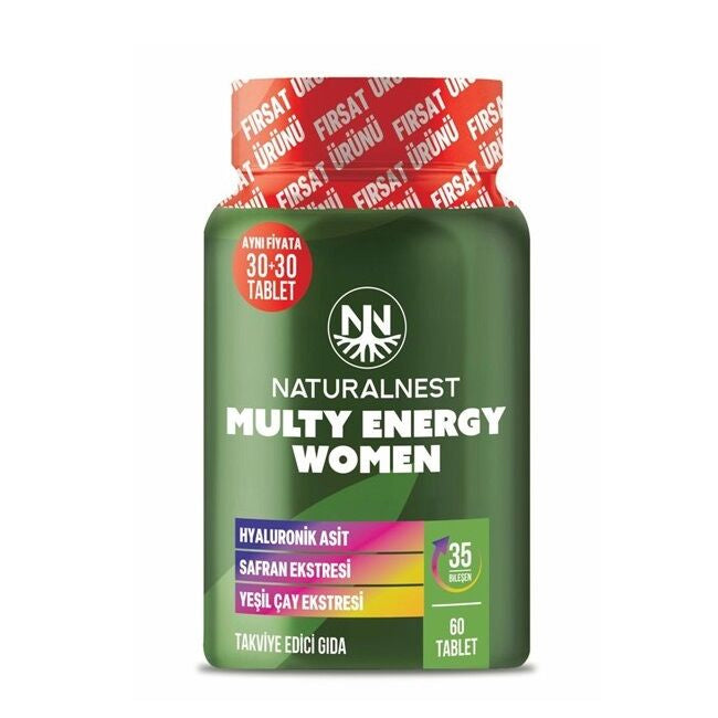 Naturalnest Multy Energy Women Daily Supplement 60 Tablets