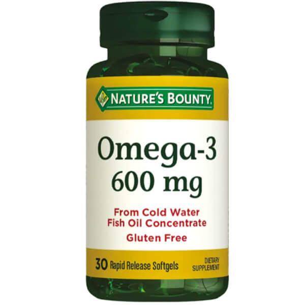 Nature's Bounty Omega-3 600 mg Softgels 30 Count