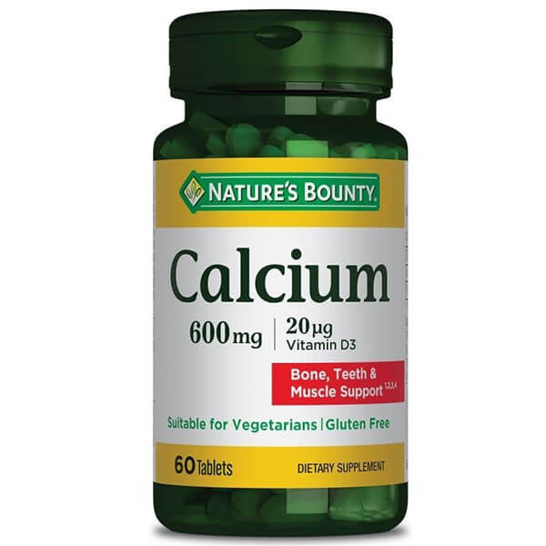Nature's Bounty Calcium 600 with Vitamin D3 60 Tablets