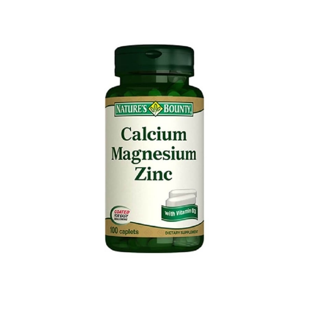 Nature&#39;s Bounty Calcium Magnesium Zinc+D3 100 Tablets