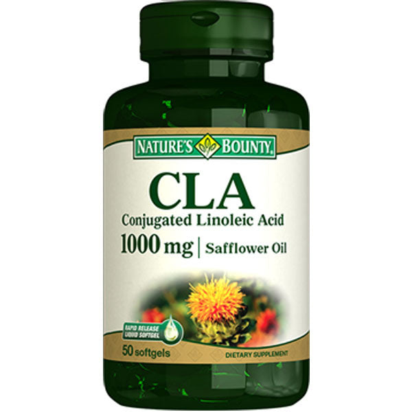 Nature's Bounty CLA 1000 mg Dietary Supplement 50 Softgels