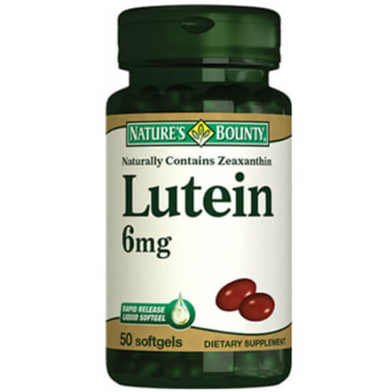 Nature's Bounty Lutein 6 mg Eye Support Softgels 50 Count