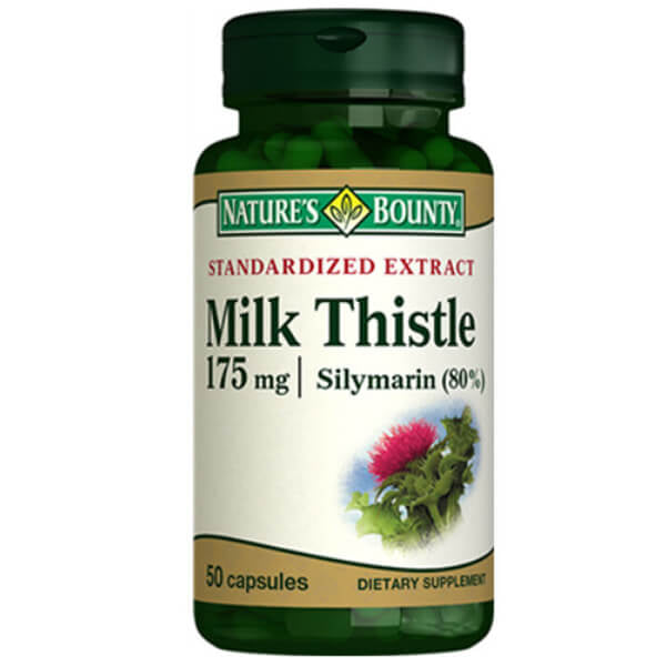 Nature's Bounty Milk Thistle 175 mg Herbal Supplement 50 Capsules