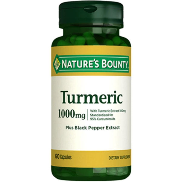 Nature's Bounty Turmeric 1000mg with Black Pepper - 60 Capsules