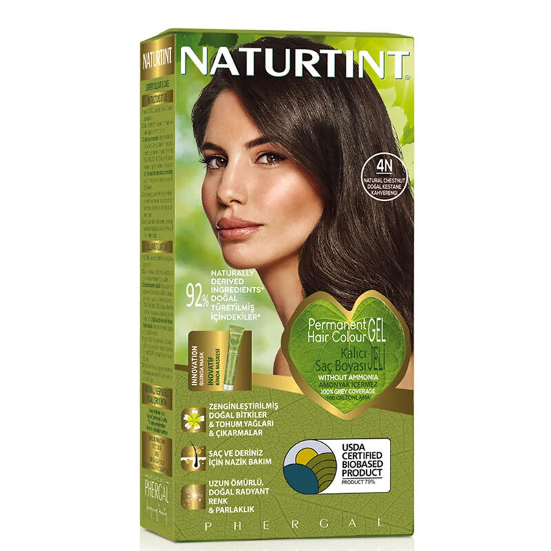 Naturtint Permanent Hair Color 4N Natural Chestnut 170ml