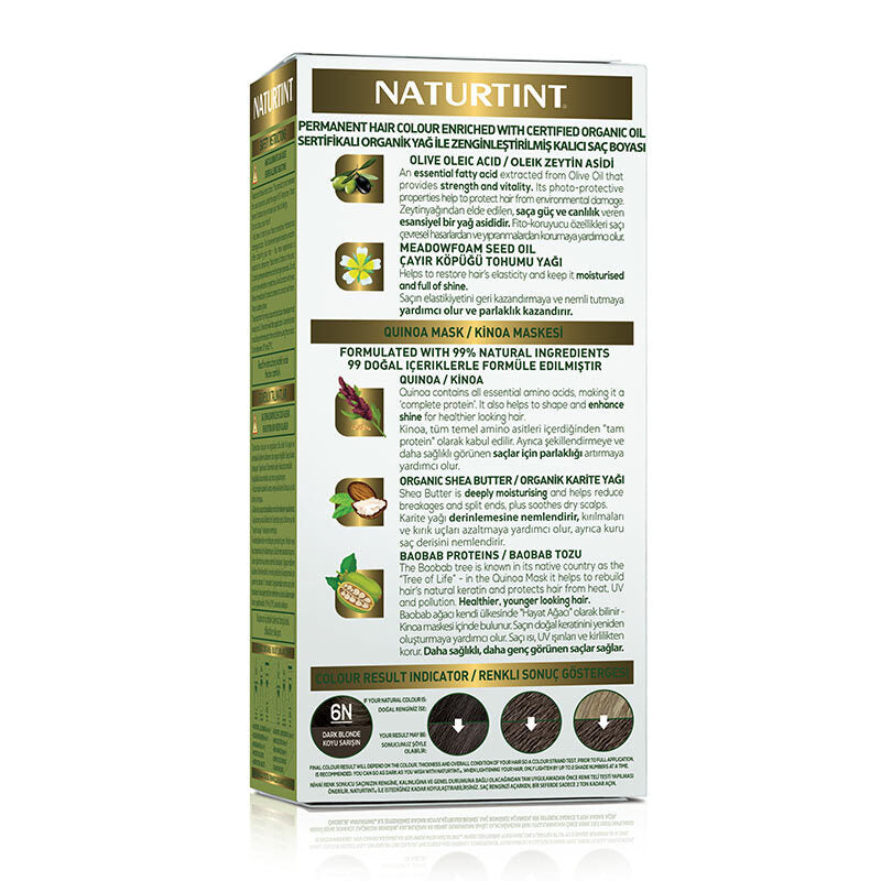 Naturtint Permanent Hair Color 6N Dark Blonde 170ml