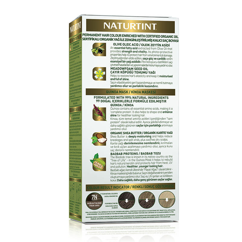 Naturtint Permanent Hair Color 7N Hazelnut Blonde 170ml