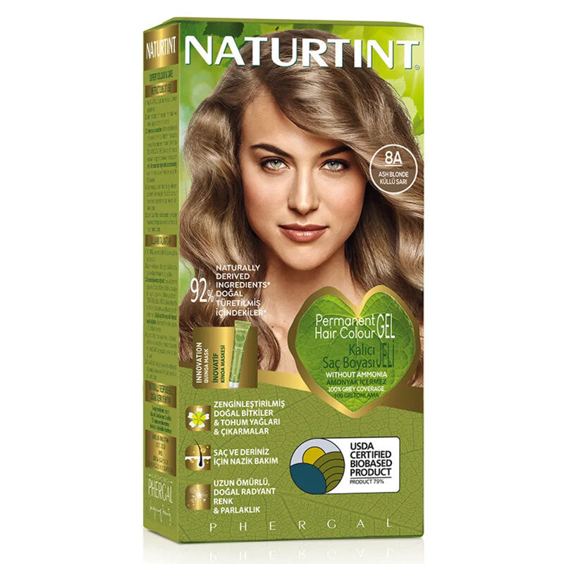 Naturtint Permanent Hair Color 8A Ash Blonde 170ml