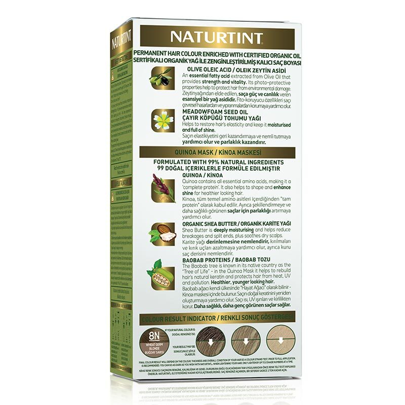 Naturtint Permanent Hair Color 8N Wheat Germ Blonde 170ml