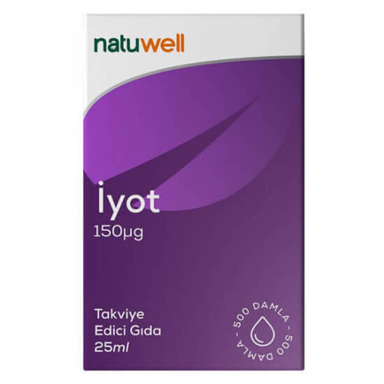 Natuwell Iodine Drops Daily Liquid Supplement 25 ml