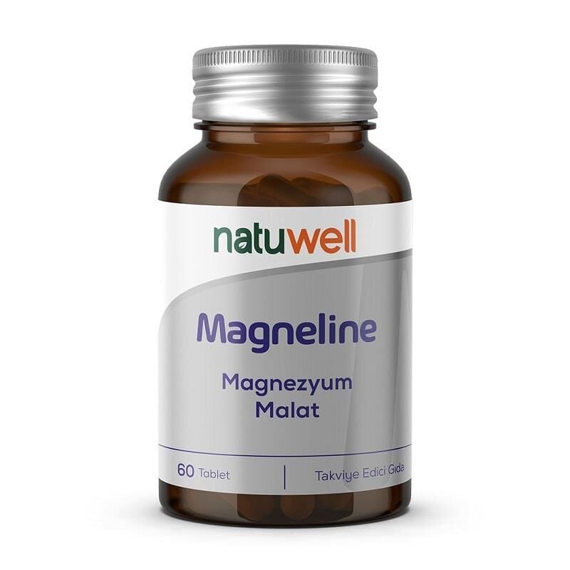 Natuwell Magneline Magnesium Malate Dietary Supplement 60 Tablets