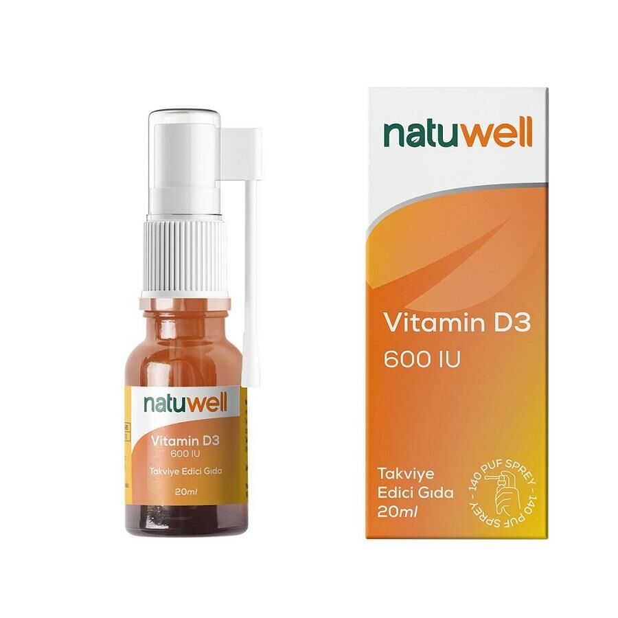Natuwell Vitamin D3 600IU Daily Support Spray 20 ml