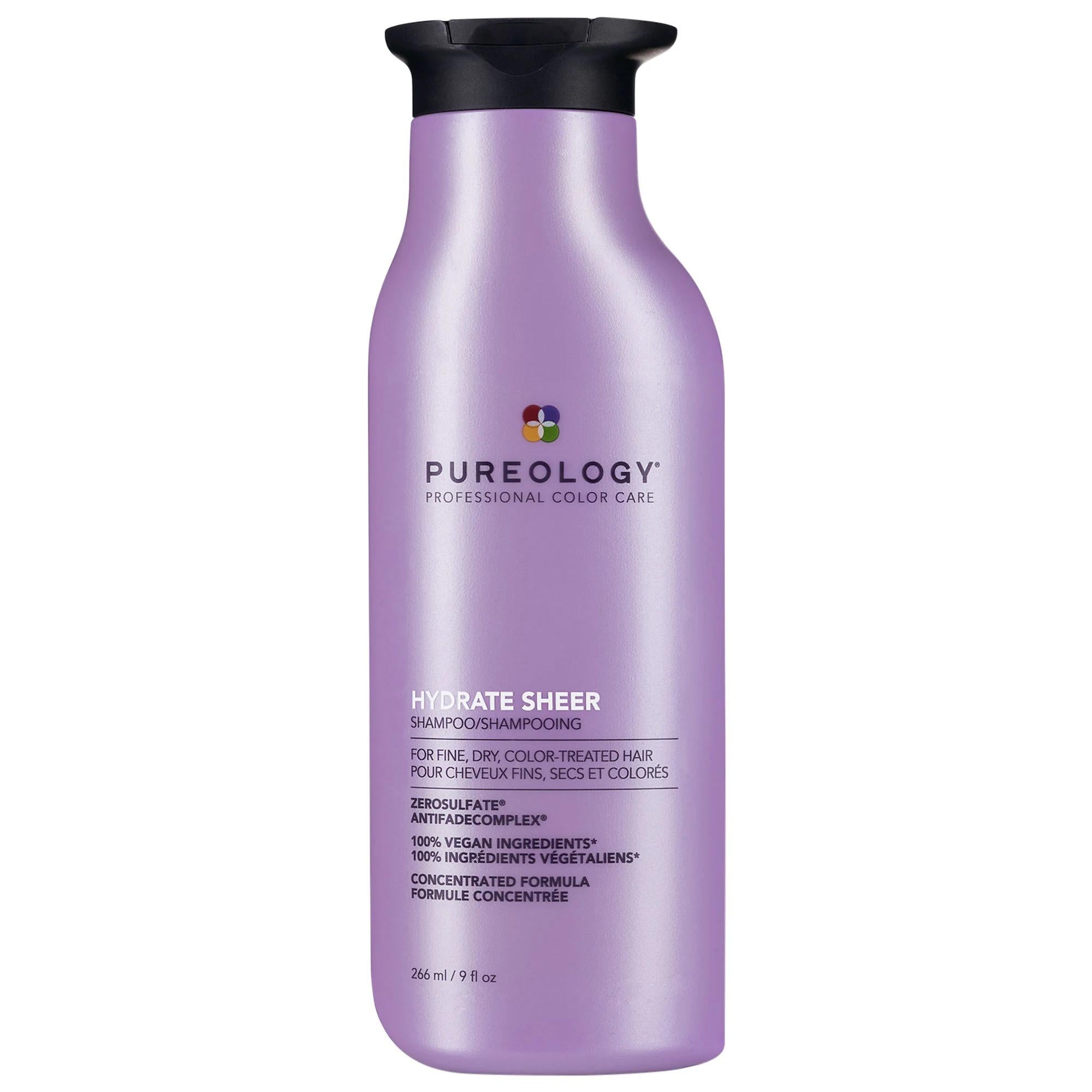 Hydrate Sheer - Sulfate-Free Shampoo for Fine Hair, Color-Safe & Vegan, 8.45 fl oz Hydrate Sheer Shampoo for Fine Hair - Color Safe & Vegan sulfate-free shampoo, silicone-free shampoo, fine hair care, color-safe shampoo, vegan hair products, cruelty-free shampoo, moisturizing shampoo, color protection, healthy hair, hair nourishment, gentle shampoo, environmentally friendly hair care