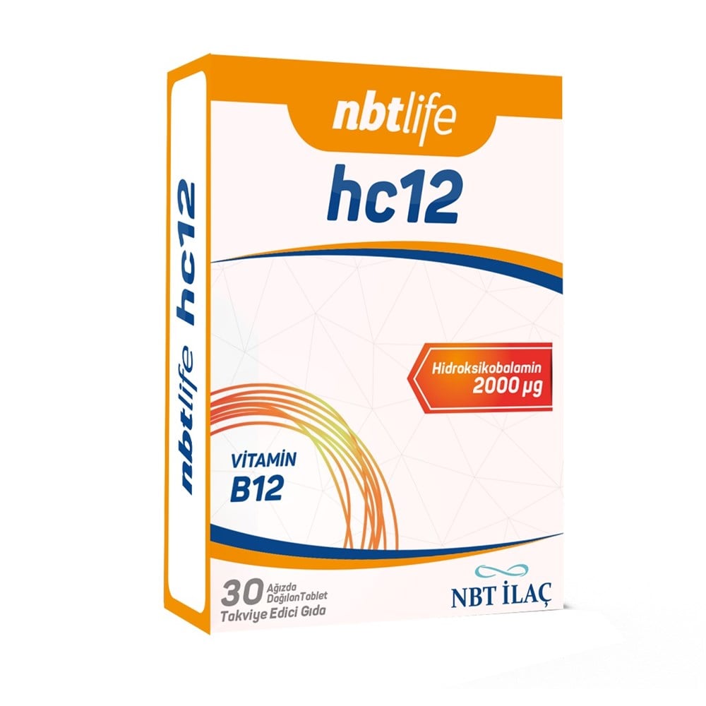 NBTLife HC12 Vitamin B12 30 Orally Dispersible Tablet