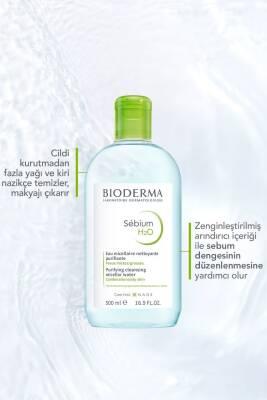 Bioderma Sebium H2O Micellar Water for Oily and Acne-Prone Skin - Gentle Makeup Remover & Skincare, 3.38 fl oz - view 2