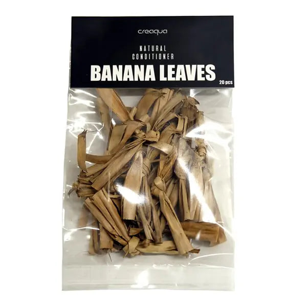 Creaqua Banana Leaves Aquarium Leaves for Shrimp & Betta, 20 Pcs