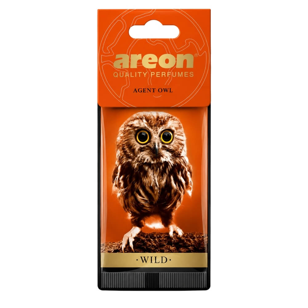 Areon Wild Agent Owl Car Air Freshener for Long-Lasting Freshness