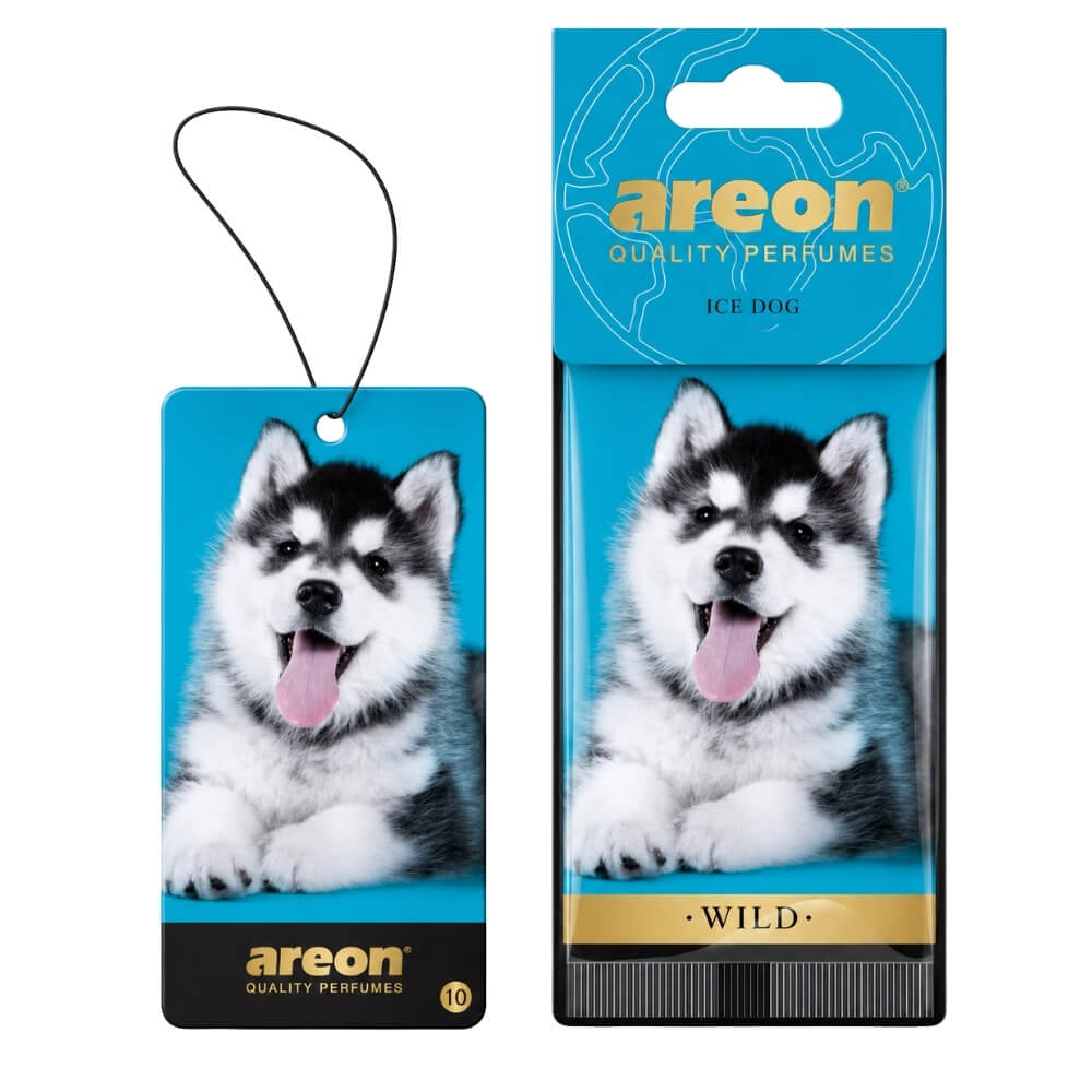 Areon Wild Ice Dog Car Air Freshener for Long-Lasting Freshness